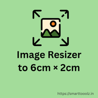 Image Resizer to 6cm × 2cm